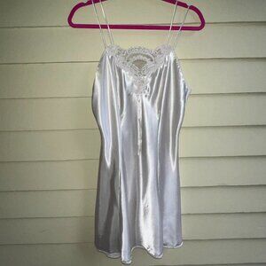 VAL MODE vintage satin slip chemise nightgown dress